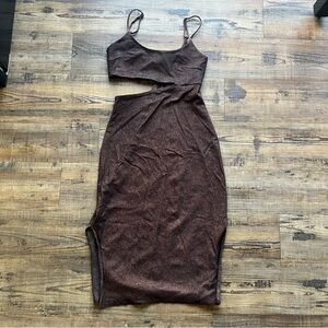 Flagpole NYC Women’s Bondi Bronze Cover-up Midi Dress Size Small